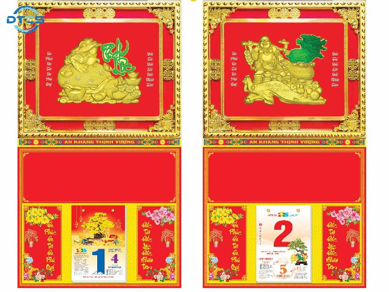 Giá in ấn lịch bloc Bình Dương