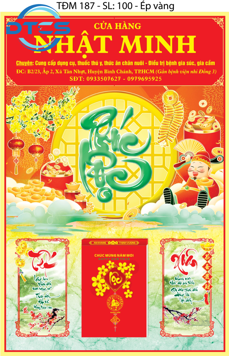 Sản phẩm 500 ấn phẩm lịch cho công ty Nhật Minh tại Tân Uyên