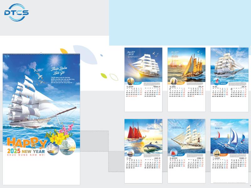 Mẫu thiết kế lịch treo tường