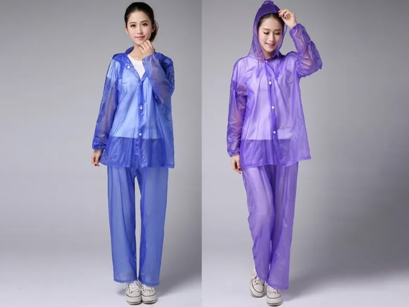 Áo Mưa Trong Suốt 13 Áo mưa bộ trong suốt có nhiều ưu điểm và ứng dụng rộng rãi trong nhiều lĩnh vực.