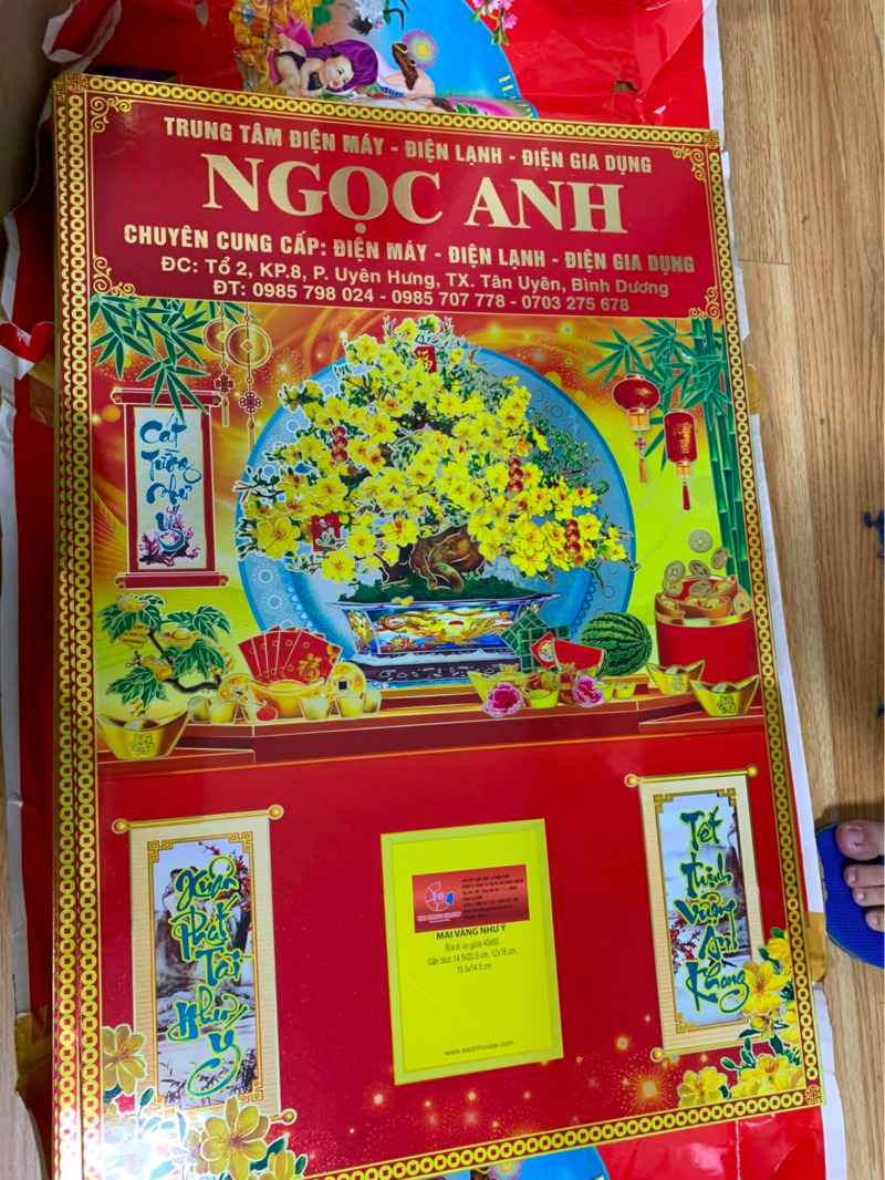 Nhận in lịch bloc theo yêu cầu cho trung tâm điện máy - điện lạnh - điện gia dụng Ngọc Anh
