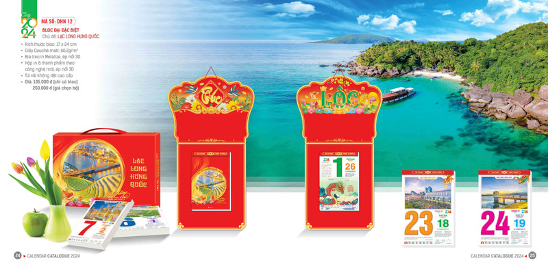 DTCS chuyên nhận in lịch bloc theo yêu cầu mang đến những ấn phẩm chất lượng, ấn tượng