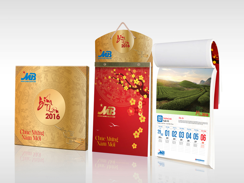 In lịch Tết ngân hàng