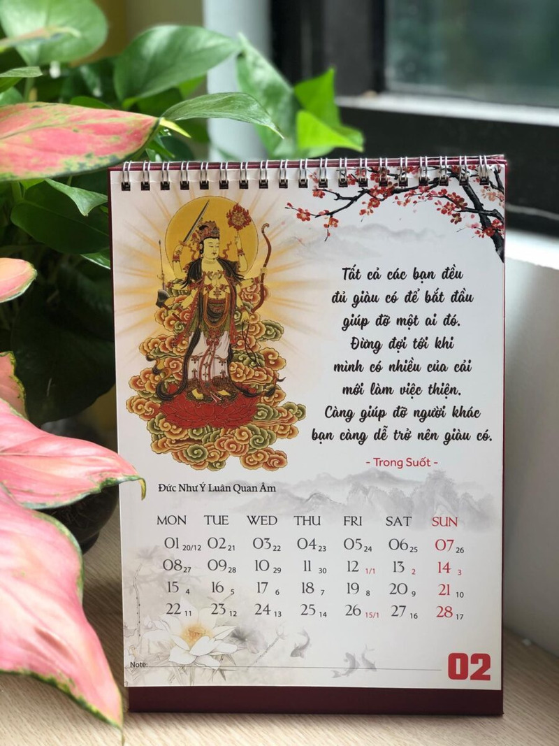 Quy Trình Đặt In Lịch Phật Giáo Đơn Giản & Nhanh Chóng