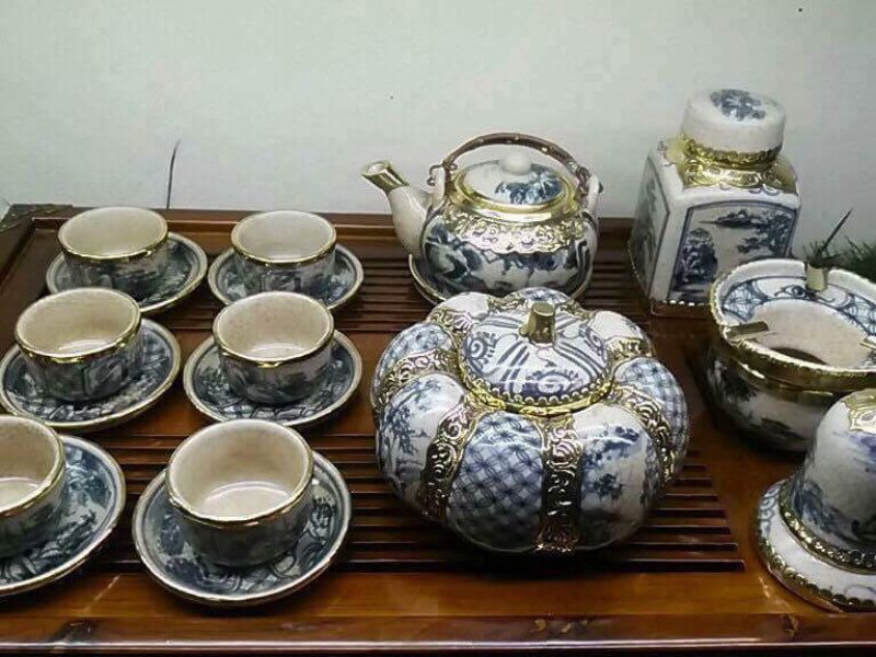 Ấm Chén Men Rạn 12 Ấm chén men rạn Bát Tràng