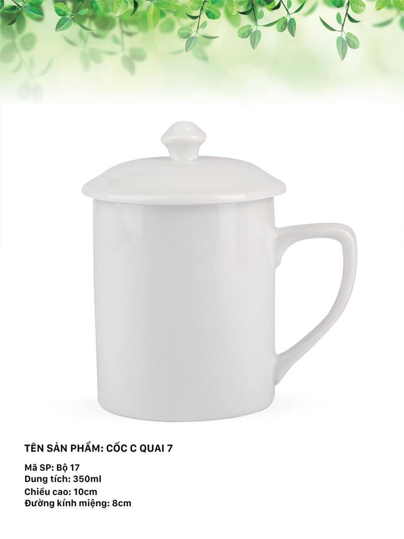 Cách sử dụng ly sứ có nắp đậy