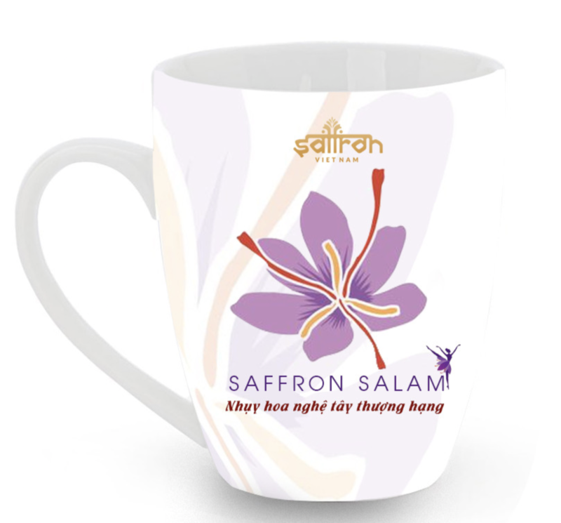 Mẫu in logo ly sứ có quai theo yêu cầu 