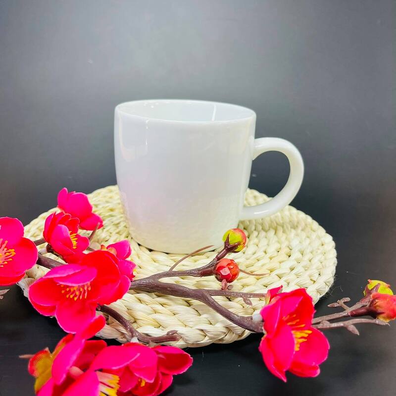 In logo trên ly sứ có quai sẽ bao gồm 5 bước