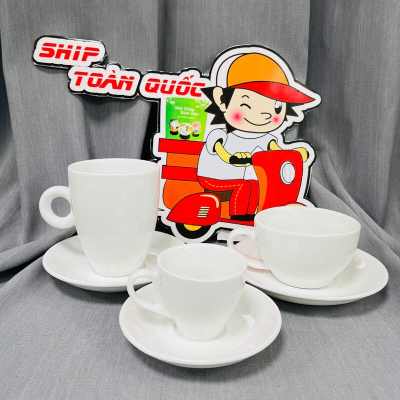 Ly sứ uống Latte sứ cao cấp