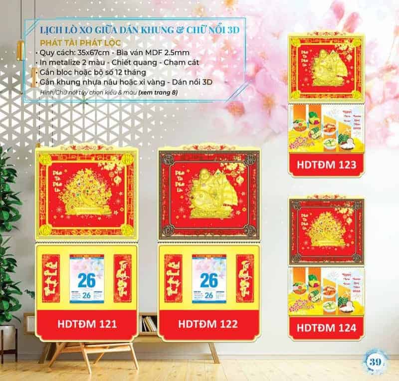 In Lịch Bloc 2022 15 Mẫu in lịch bloc 2022 theo phôi có sẵn 1