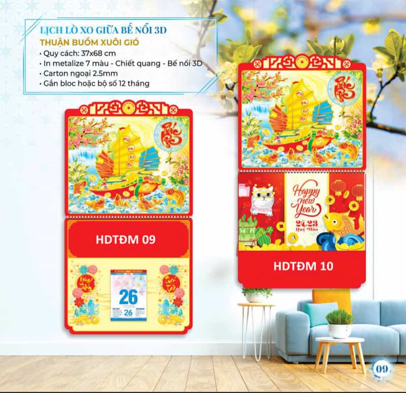 In Lịch Bloc 2022 19 Mẫu lịch bloc tết 2022