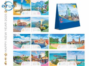 Kích thước lịch để bàn tết chữ a, chữ m