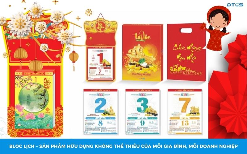 Lịch Bloc Đại - Cực Đại 1 Bloc lịch – Sản phẩm hữu dụng không thể thiếu của mỗi gia đình, mỗi doanh nghiệp.