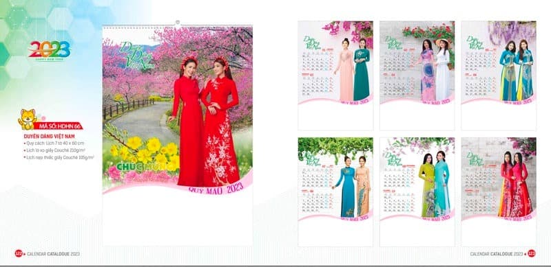 In lịch tết 2022