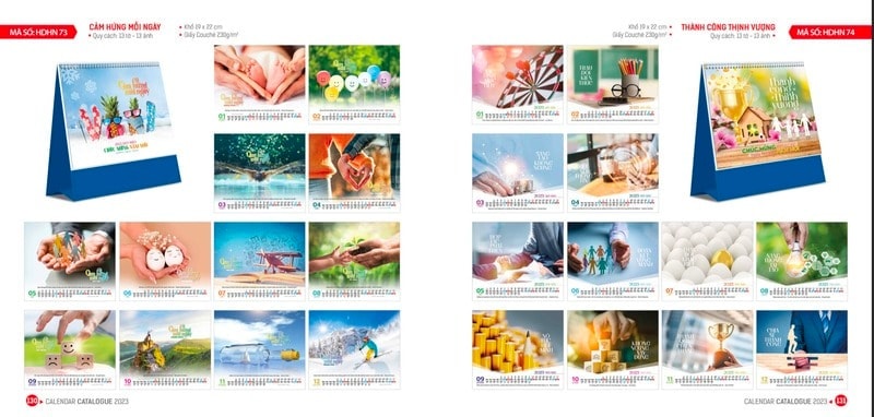Mẫu in lịch để bàn 2022 2
