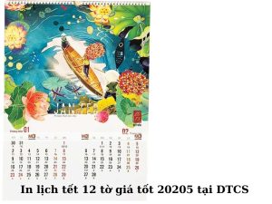 Địa chỉ in lịch tết 12 tờ
