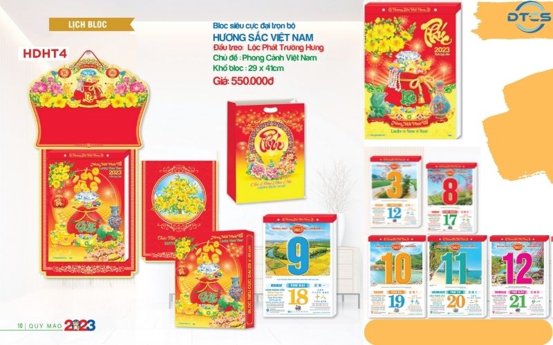 In Lịch Bình Dương 3 In lịch bloc Bình Dương