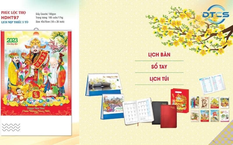 In Lịch Tết Bình Thuận 6 Báo giá in lịch tết treo tường