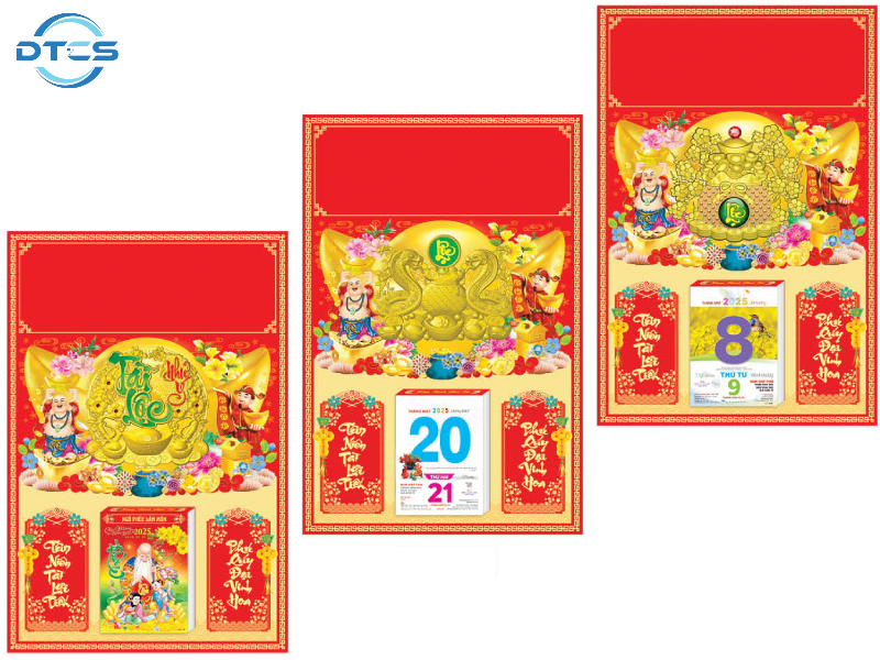 In Lịch Tết Gia Lai 21 Nhận in lịch bloc 3d theo mẫu có sẵn