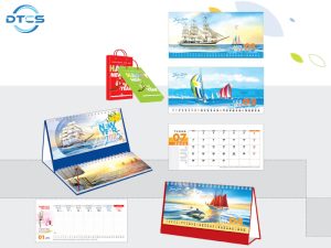 Mẫu in lịch tết để bàn chữ a theo chủ đề có sẵn