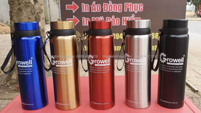 Bình Đựng Nước 1.5 Lít 12 Cách đặt bình nước 1,5 lít quà tặng in logo tại DTCS
