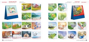17x21 cm hoặc 15x23 cm là khổ lịch để bàn tiêu chuẩn