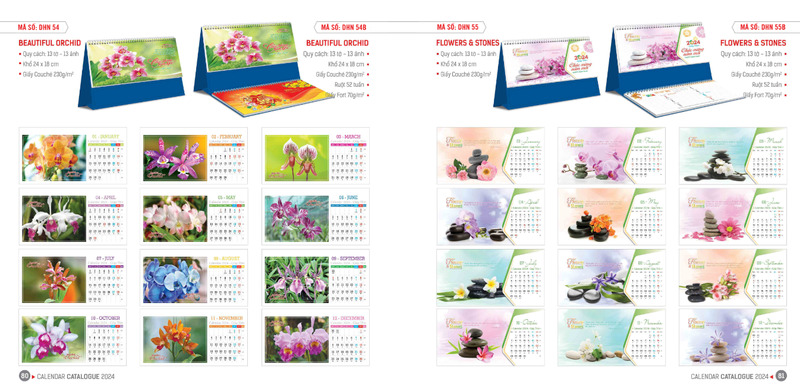 Phôi Lịch Để Bàn 13 Phôi lịch để bàn mica