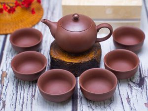 Bộ ấm chén trà đất nung truyền thống