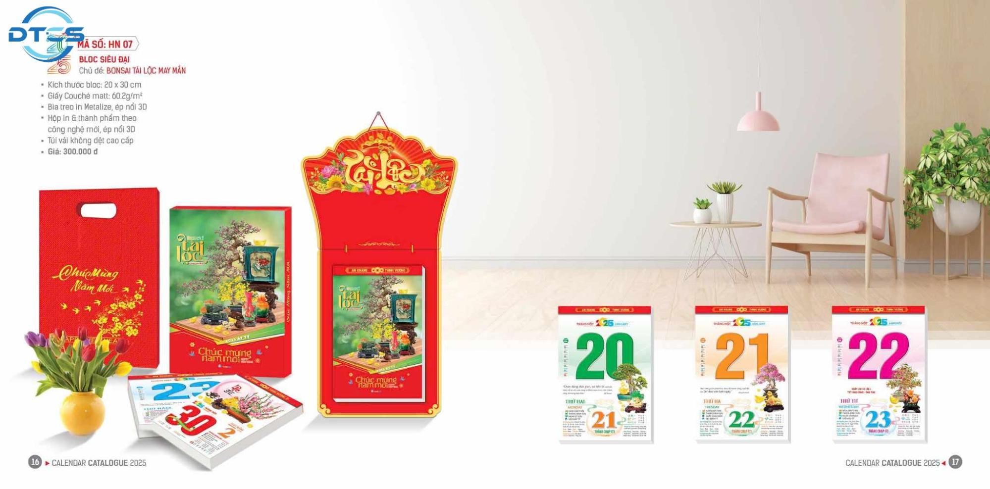In Lịch Bloc 2025 9 In lịch bloc 2025
