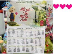 Các Loại Lịch Tết 1 Tờ Phổ Biến Tại DTCS