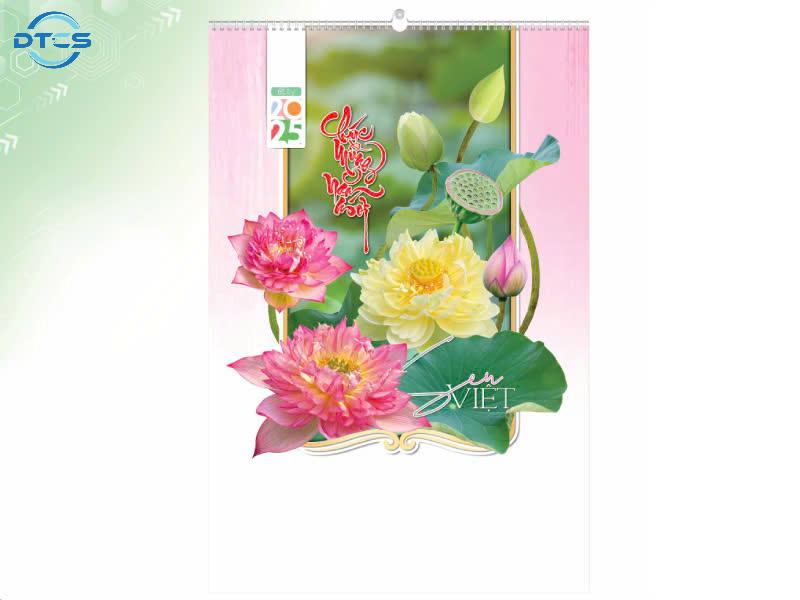 In Lịch Treo Tường 12 Tờ 10 DTCS Là Đối Tác In Lịch Treo Tường 12 Tờ